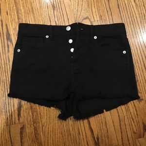 Brandy Melville black high waisted shorts size 25